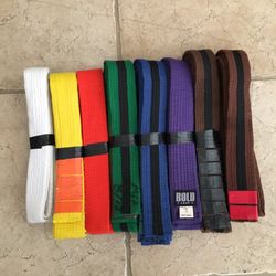 8 Karate Belts