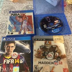 PS4 Games And 1 PS3 Game