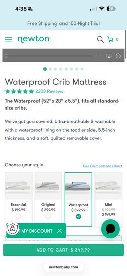 Newton crib mattress