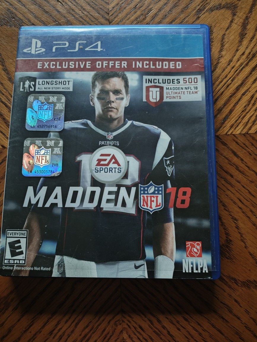 Madden NFL 18 (PlayStation 4, PS4) CIB – Complete with Case & Artwork