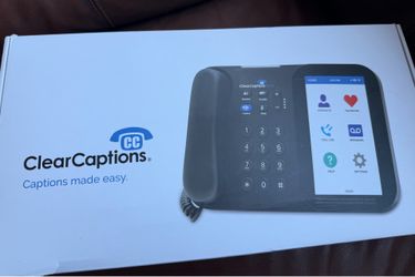 Clear Captions Blue Hearing Impaired Call Captioning Phone Brand New Open Box
