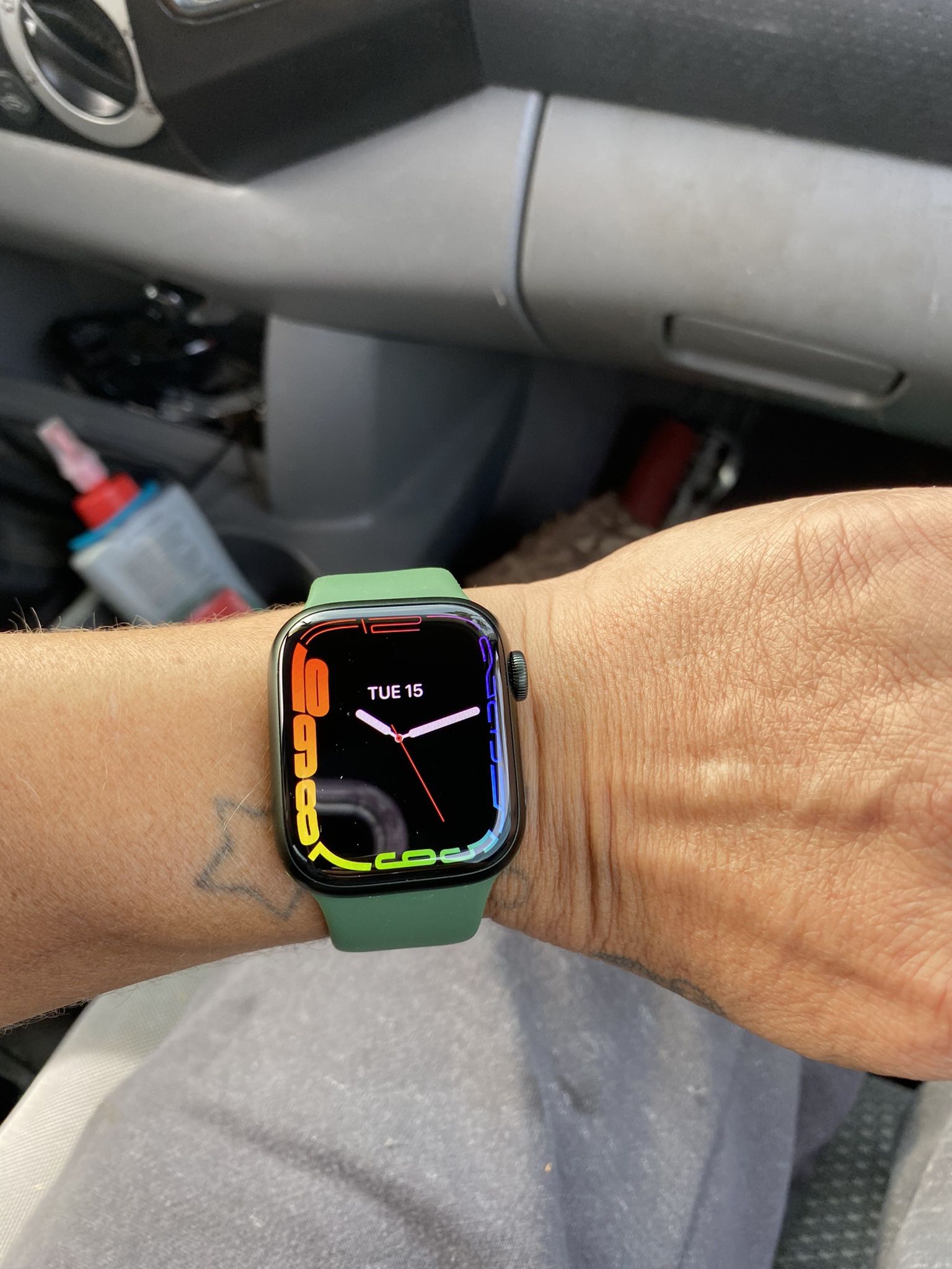 Apple Sires 7 Watch With Clear Coated Screen Protector