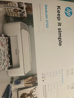HP Deskjet 2722 Printer - New $45