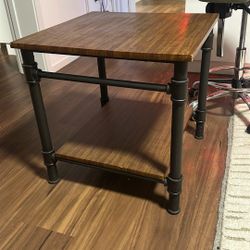 Industrial piped end table