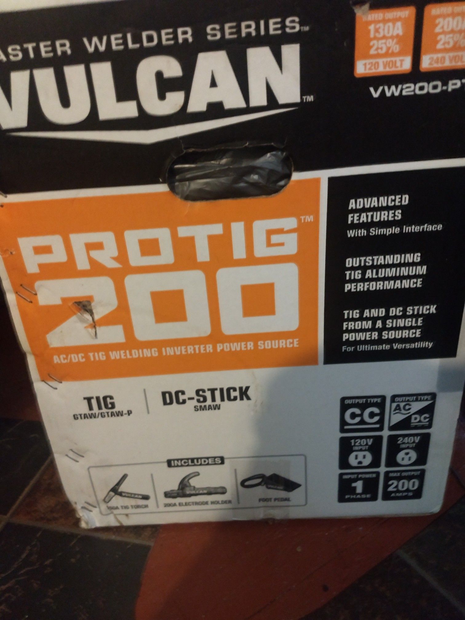 Vulcan Tig welder