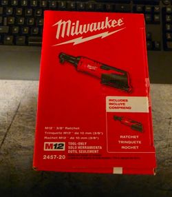Milwaukee M12 3/8" Ratchet Tool Only