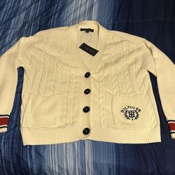 Women’s Tommy Hilfiger Button-up Ivy Knit Top Brand New w/Tag Size Medium