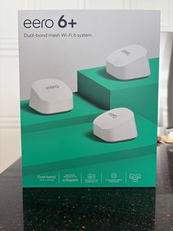 Eero 6+ Dual-Band Mesh Wi-Fi 6 System 3-Pack