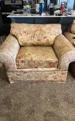 2 Floral Chairs - $5.00 Each 