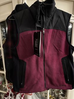 New Black And Burgundy Vest$30