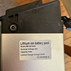 48V 15mAh Battery for Folding EBike 