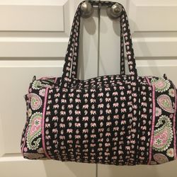 Vera Bradley Elephant Pattern Duffle Bag