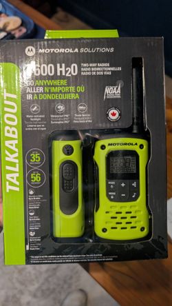 Motorola Talkabout T600 H2O Two-Way Radios (2-Pack) — Brand New, Sealed — $60