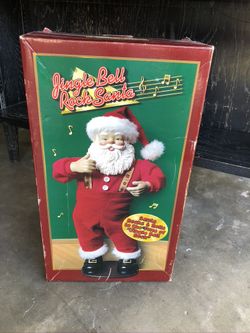 Vintage 1998 Jingle Bell Rock Santa with Audio + Motion