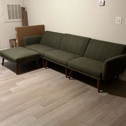 Muted Green Sleeper Sofa 