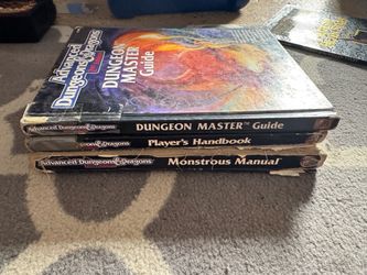AD&D 2nd Edition Core Rulebooks Lot – PHB DMG Monstrous Manual