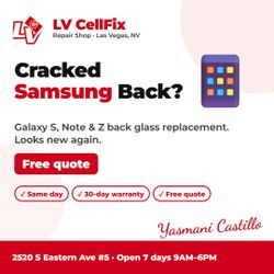 Samsung Back Glass Replacement | Galaxy S25, S24, S23 Ultra & Note Back Glass Repair Las Vegas