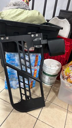 Black Rolling Cart with Basket