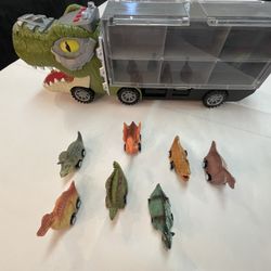 DINOSAUR TRUCK WHIT LITTLE CARS 