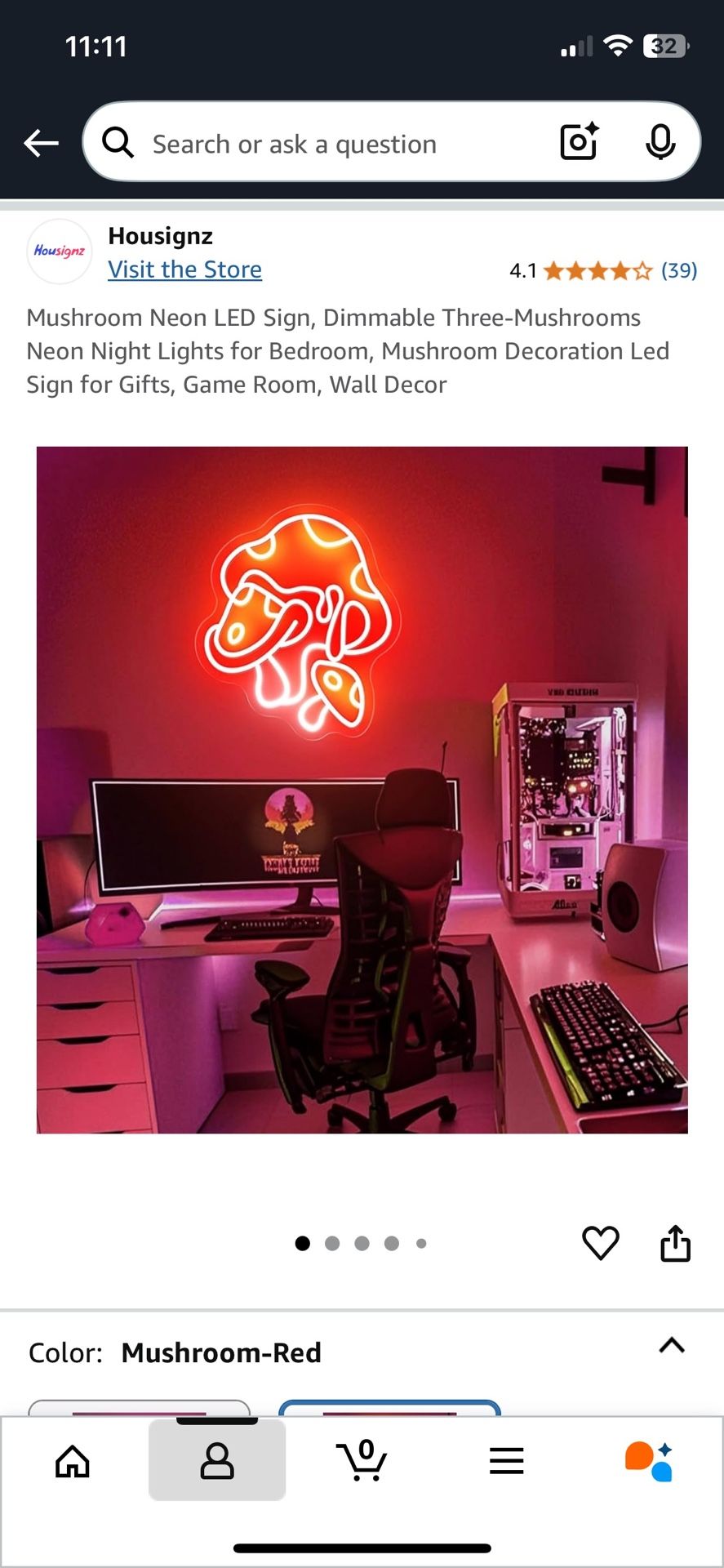 LED Mushroom Sign
