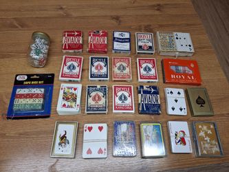 24 Decks Of Playing Cards , 41 Numbered Dice