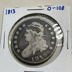 1812 & 1813 Capped Bust SilverHalf Dollars Key Dates ! 
