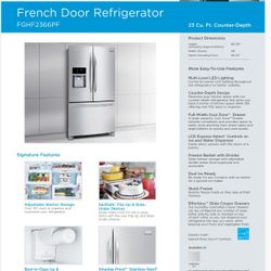 Frigidaire 23 Cu Ft - $499