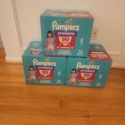 168 Pampers Cruisers Size 5 Factory Sealed