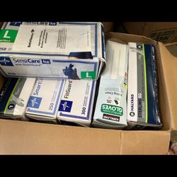 New Boxes Of Rubber Gloves