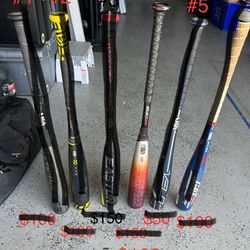 Used Baseball bats 