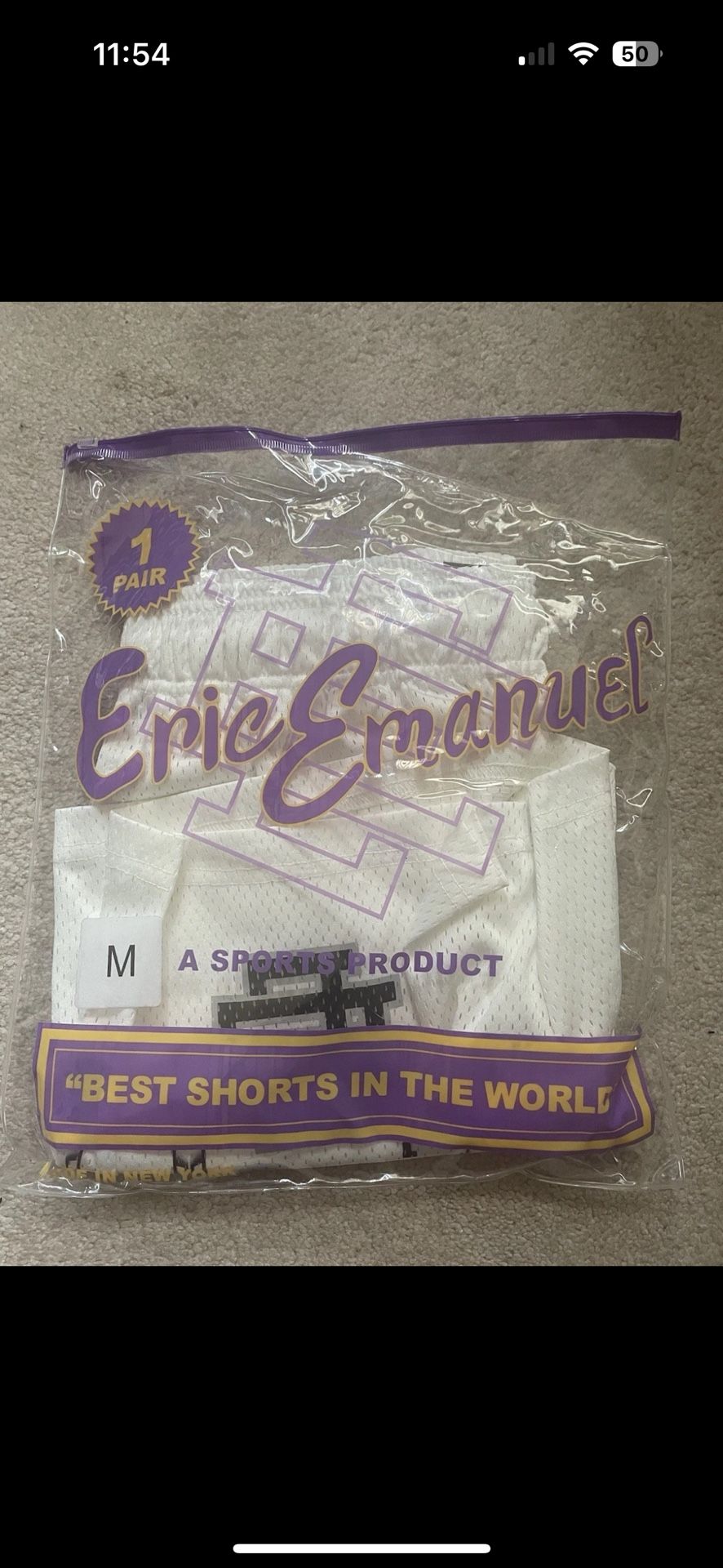 Eric Emanuel EE Shorts White Skyline