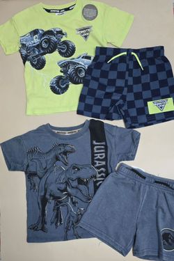 Monster Jam & Jurassic World T-Shirt and Shorts boys 18 months