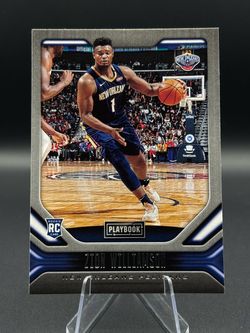 2019-20 Panini Chronicles Playbook Zion Williamson Rookie (RC) #169 NBA Pelicans