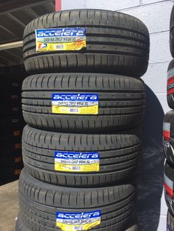 245/45R17 ACCELERA TIRES — $329 All 4 installed balanced + alignment includdd