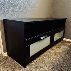 Black IKEA TV Entertainment Stand
