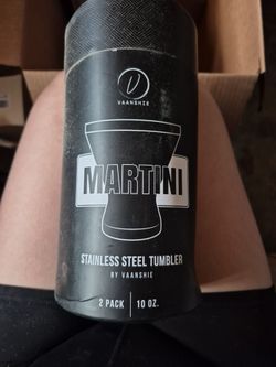 Stainless steel martini tumblers