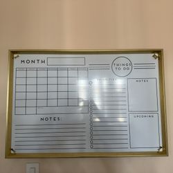 Large White Board Organizer