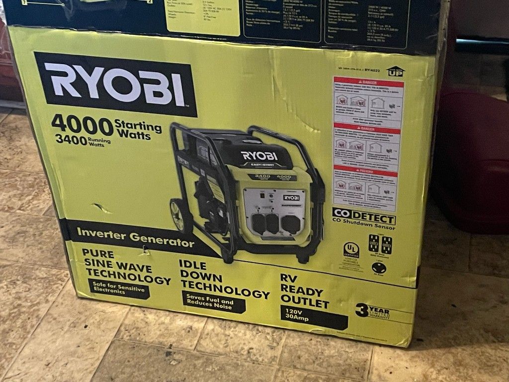 Ryobi 4000 Starting Watts