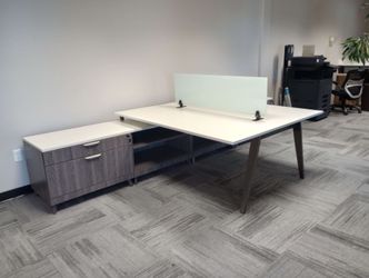 Metal Frame Office Desk – Industrial Style Desk