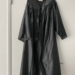 Black Gown Graduation Robe 