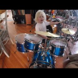 Real CB Child's Drum Set. This Is Not A Toy