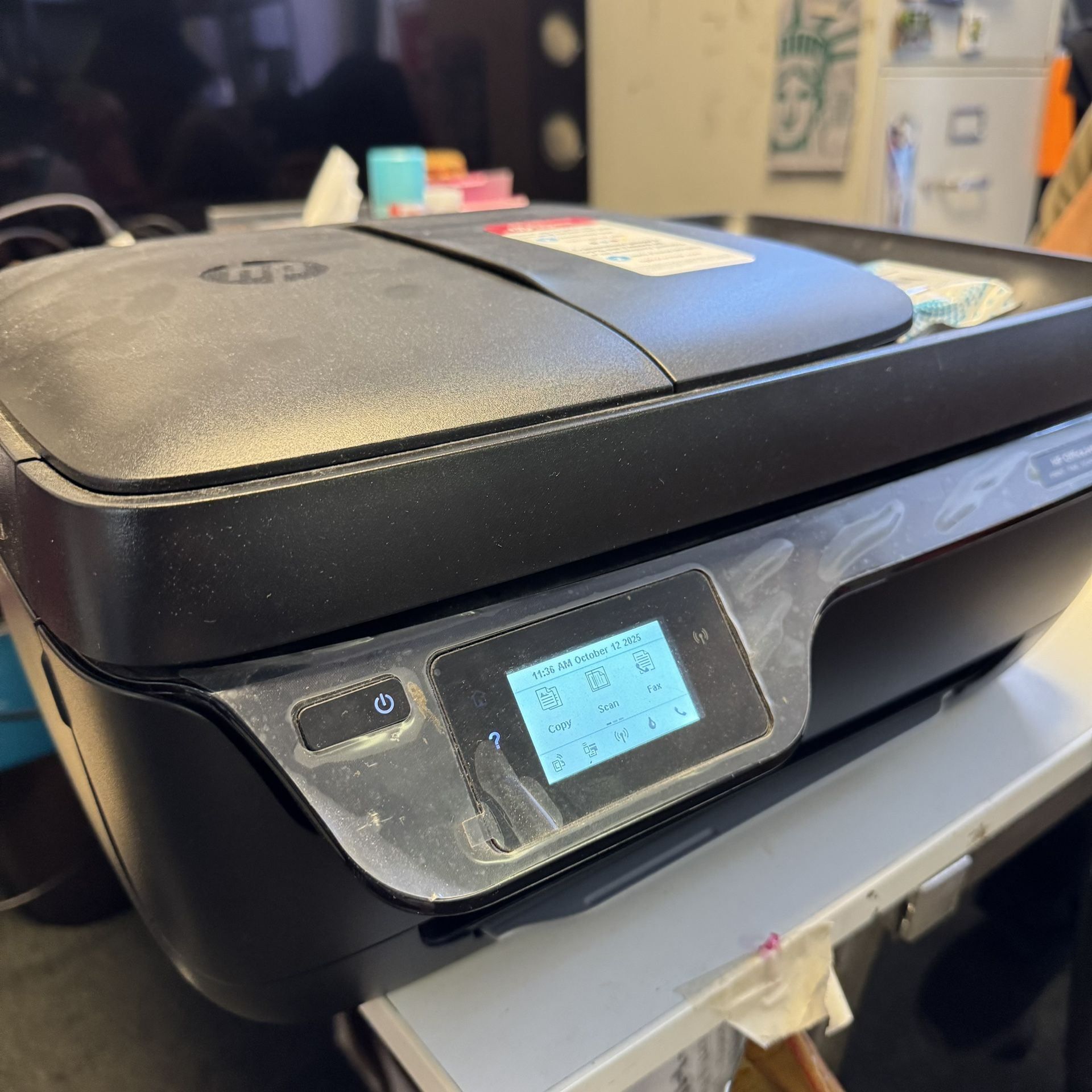 HP OfficeJet 3830 All-in-One Wireless Color Printer Comes with a New Tricolor Ink Cartridge 