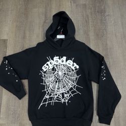Spider Hoodie In Black LARGE
