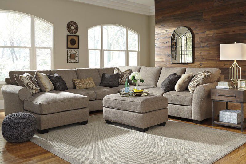 🚚Ask 👉Sectional, Sofa, Couch, Loveseat, Living Room Set, Ottoman, Recliner, Chair, Sleeper. 

✔️In Stock 👉Pantomine Driftwood 5-Piece LAF Sectional