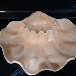 Vintage Clam Shape Seafood DIP Serving PLATTER