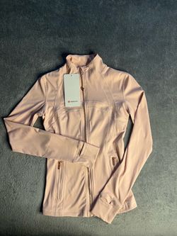 Brand New Lululemon Define Jacket Pink Gold Zipper Size 4