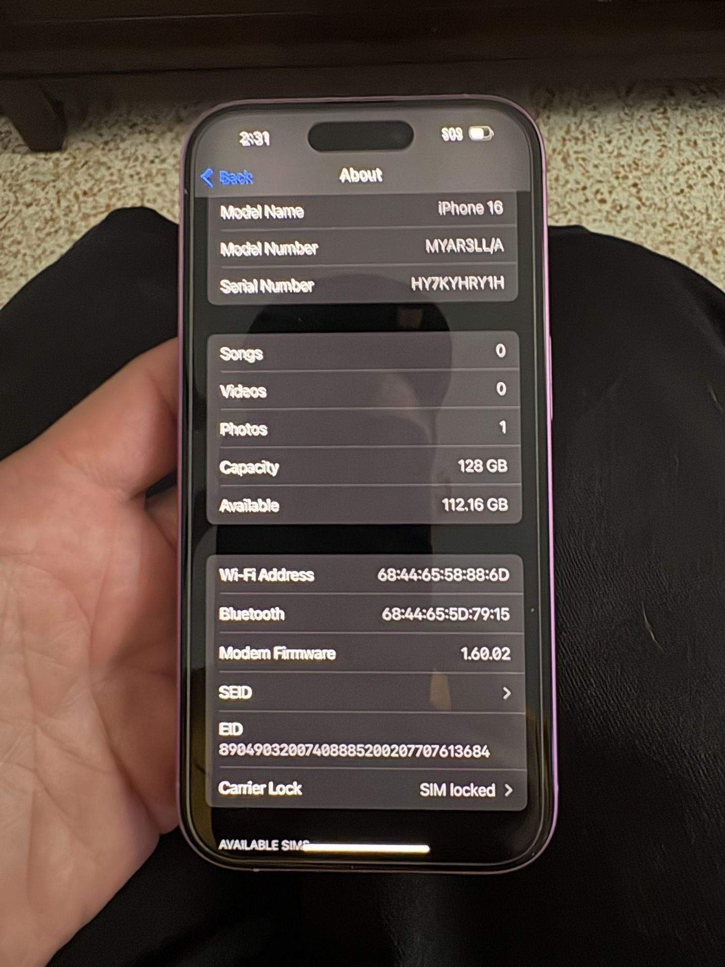 iPhone 16 Pink Unlocked 