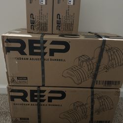 BRAND NEWRep Fitness Quickdraw Adjustable Dumbbells 5-40lbs