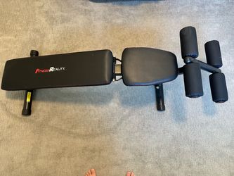 Fitness Reality Adjustable Weight Bench, Press for Incline Decline Workouts & Strength Training