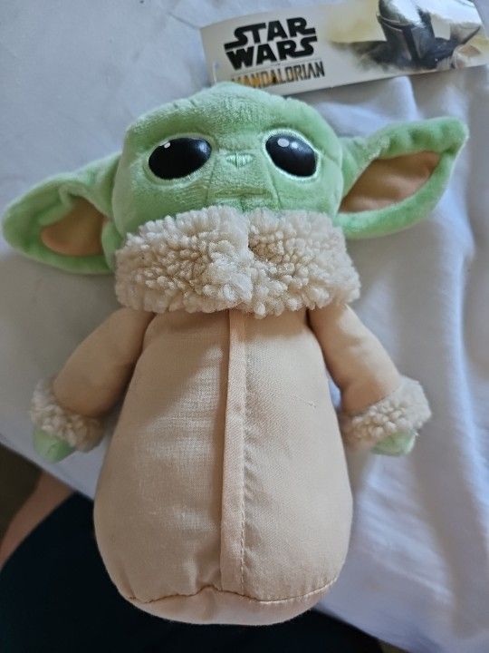 Star Wars: The Mandalorian The Child 8-Inch Small Plush Toy with Pocket Zipper